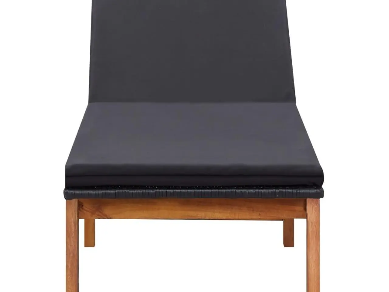 Billede 2 - Liggestol med hynde polyrattan og massivt akacietræ