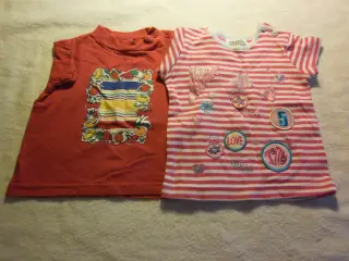 2 stk. t-shirts, str. 74