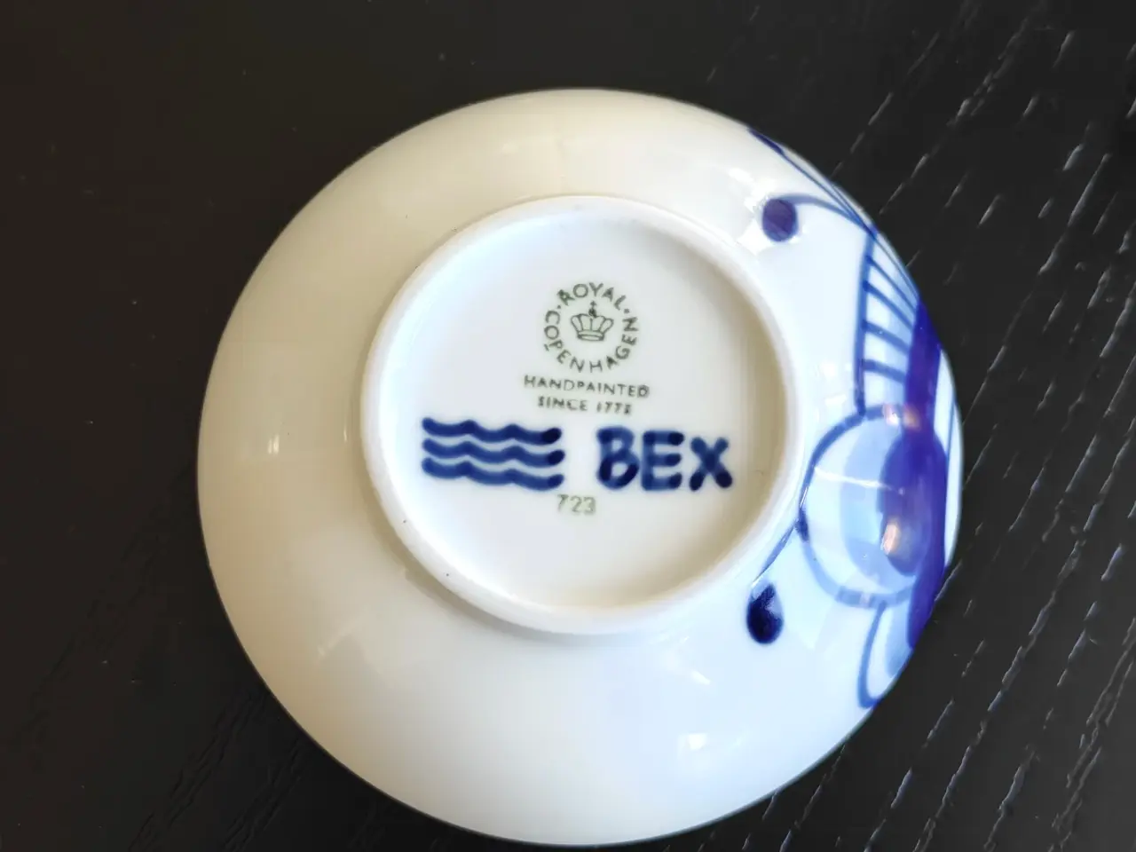 Billede 5 - Royal Copenhagen Blå Mega Riflet skål 9 cm