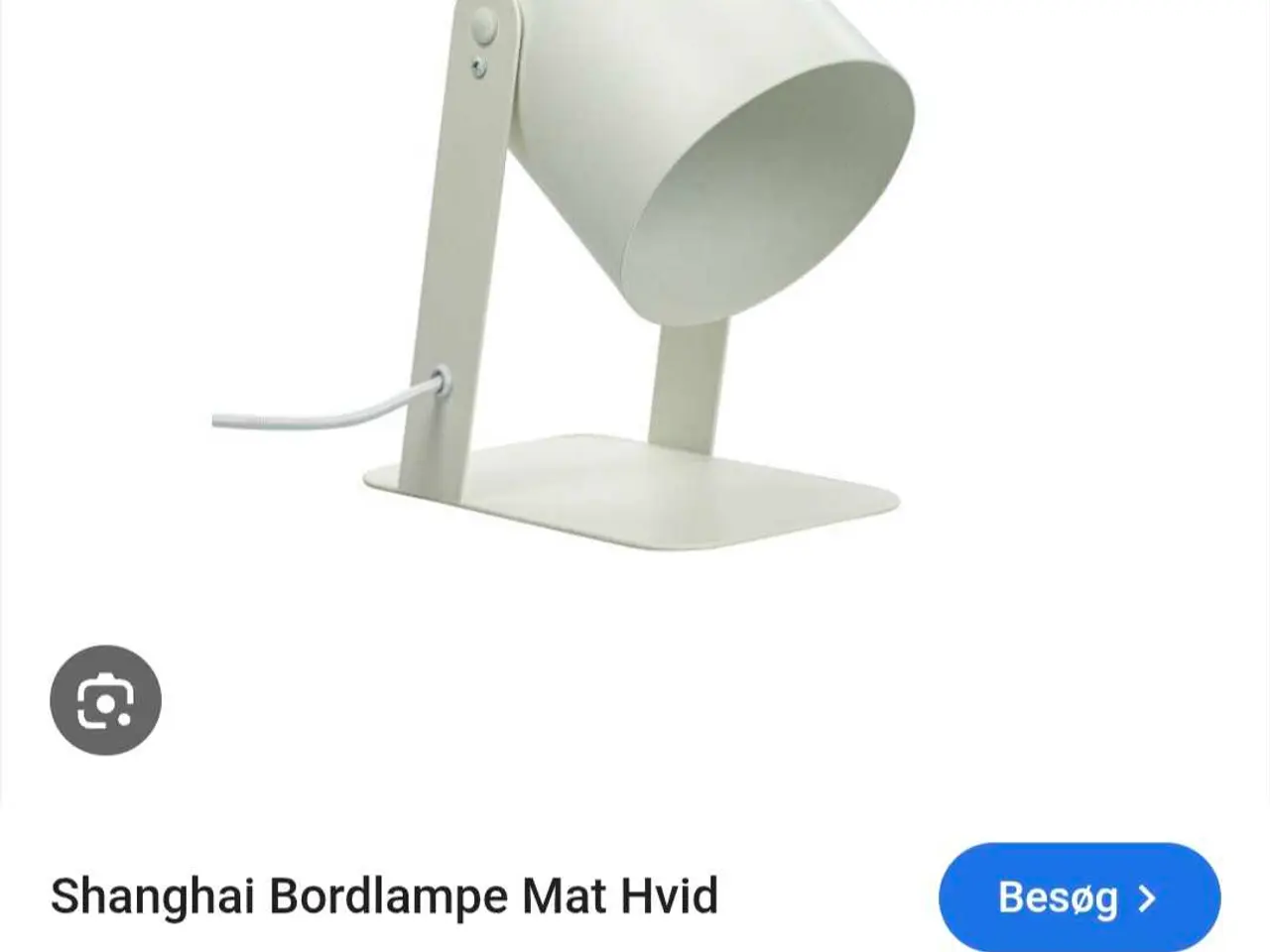 Billede 2 - Dyberg Larsen Shanghai bordlampe hvid