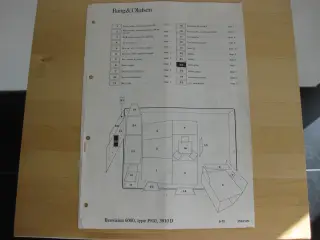 B&O, Original strøm diagram til Beovision 6000