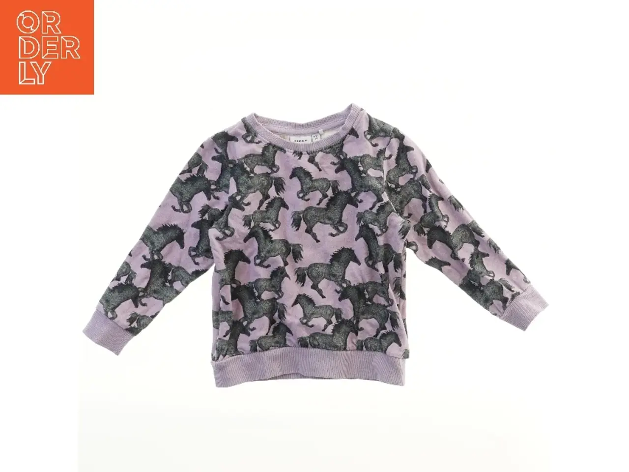 Billede 1 - Name It (str. 98) 🐴 Langærmet sweatshirt med hestemønster