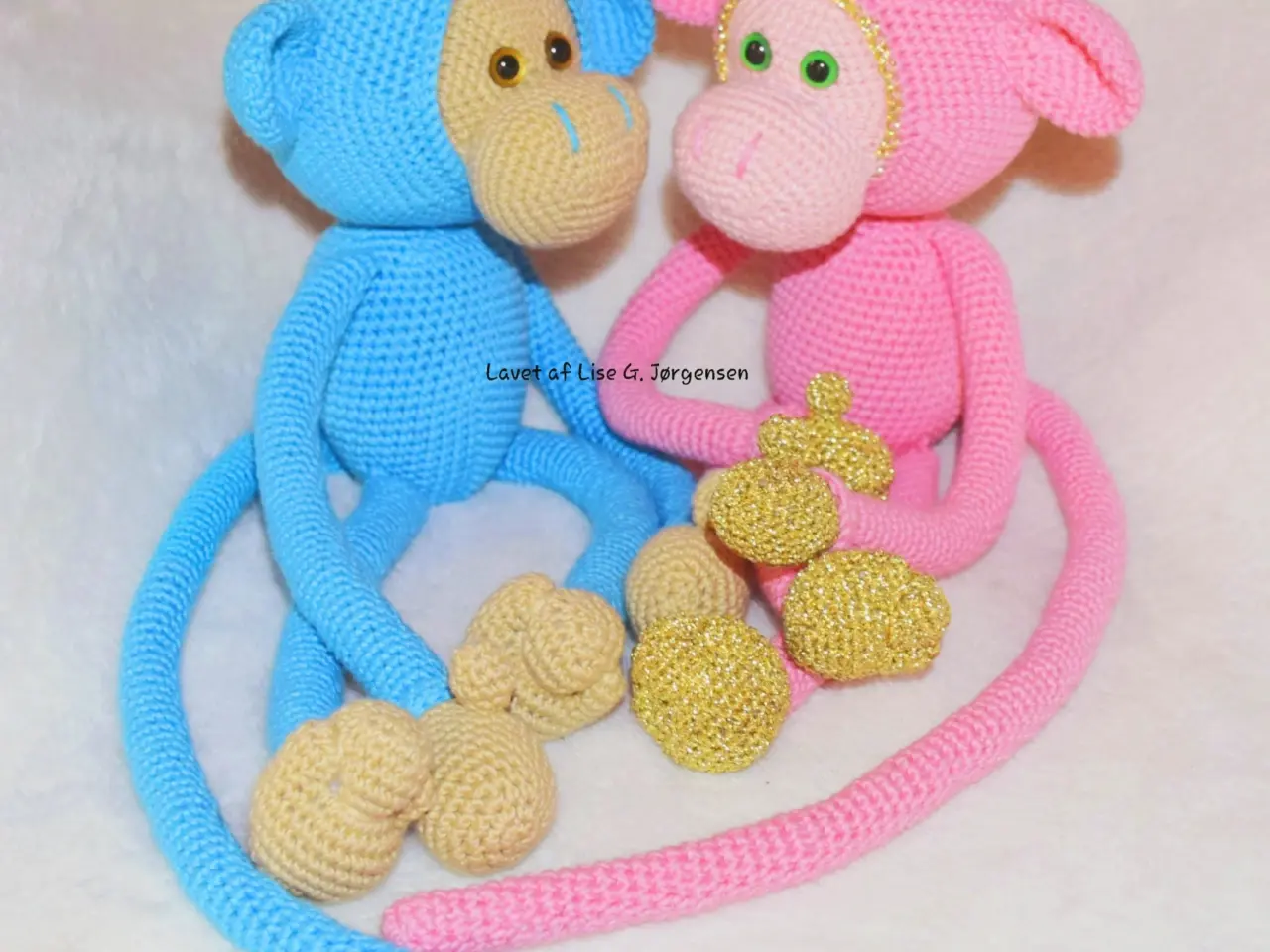 Billede 3 - Hæklet Mike The Monkey abe, 50 cm