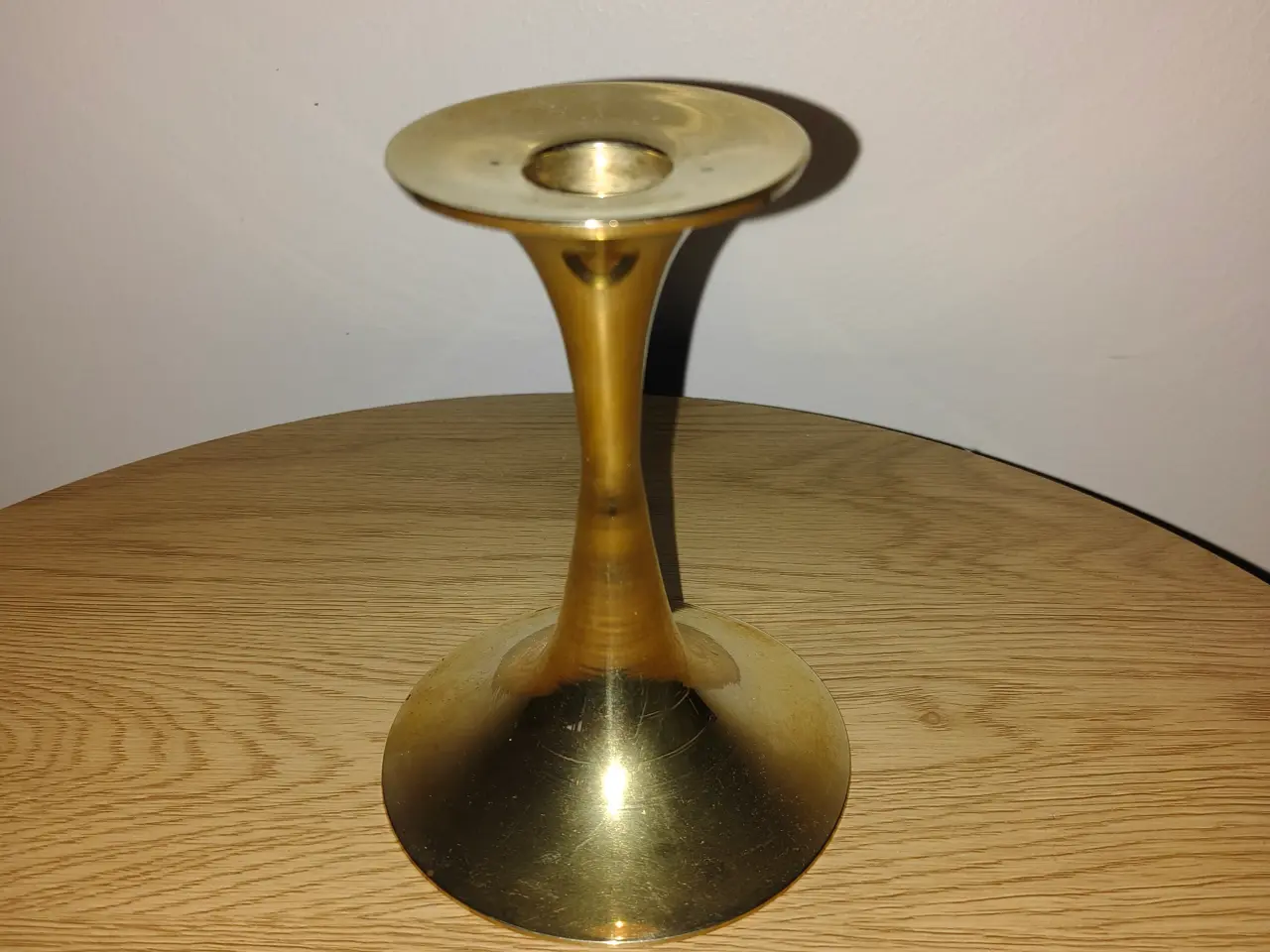 Billede 3 - Fin trompet messing lysestage