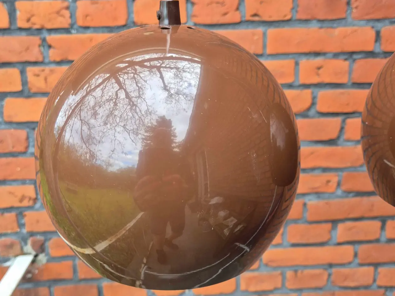 Billede 2 - Chokoladebrune kuglelamper med matchende ledninger