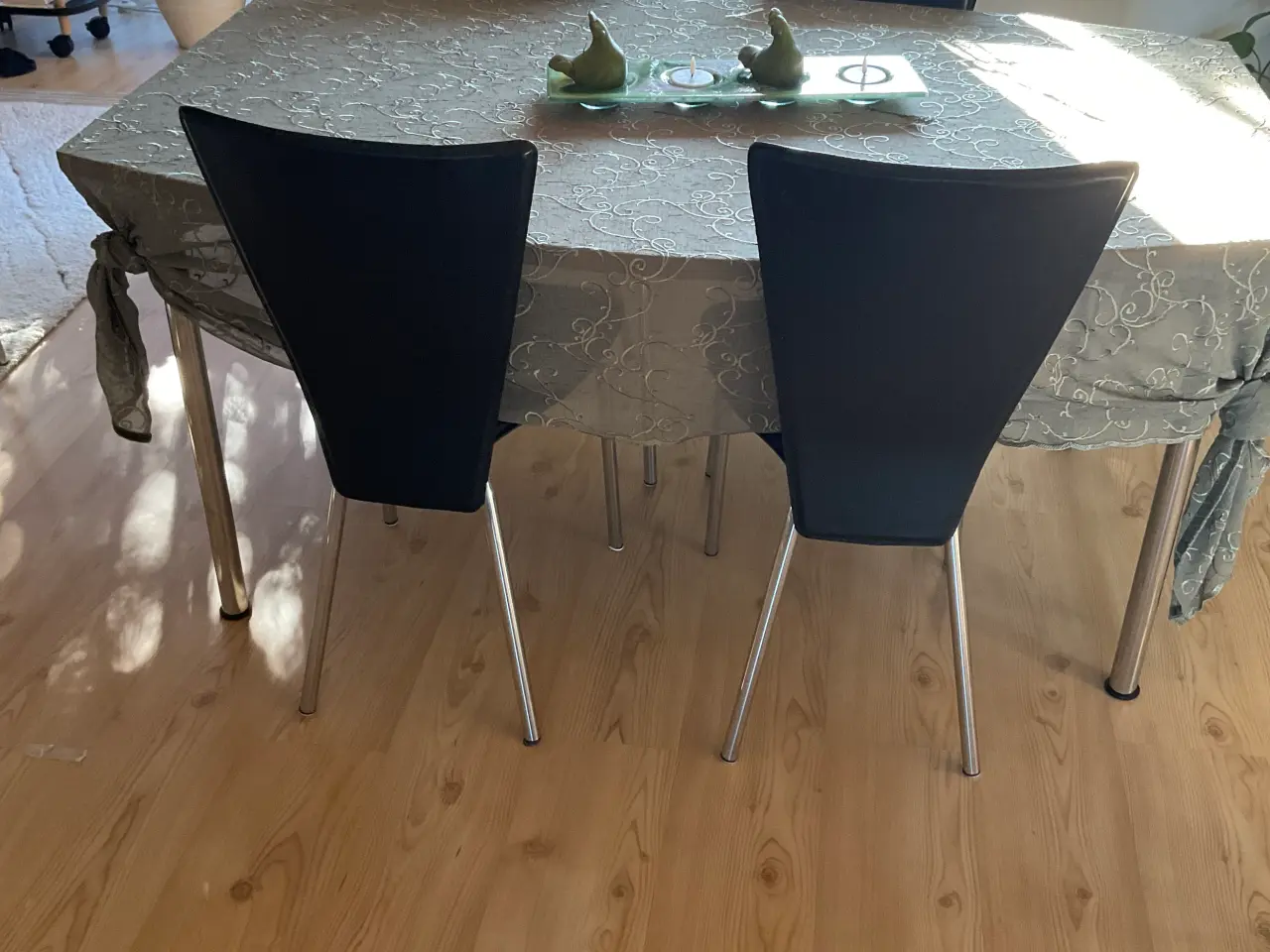 Billede 2 - spisebord massiv egetræplade