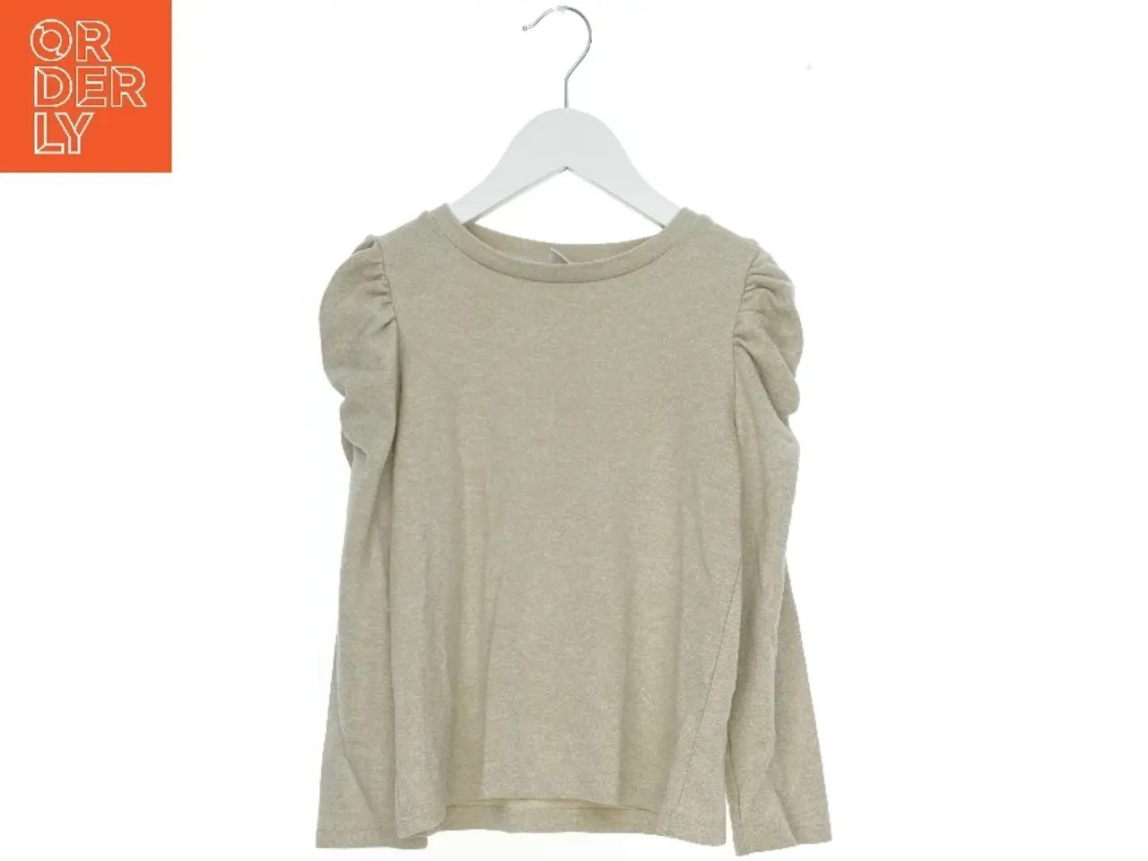 Billede 1 - Langærmet beige bluse fra Lindex (str. 128)