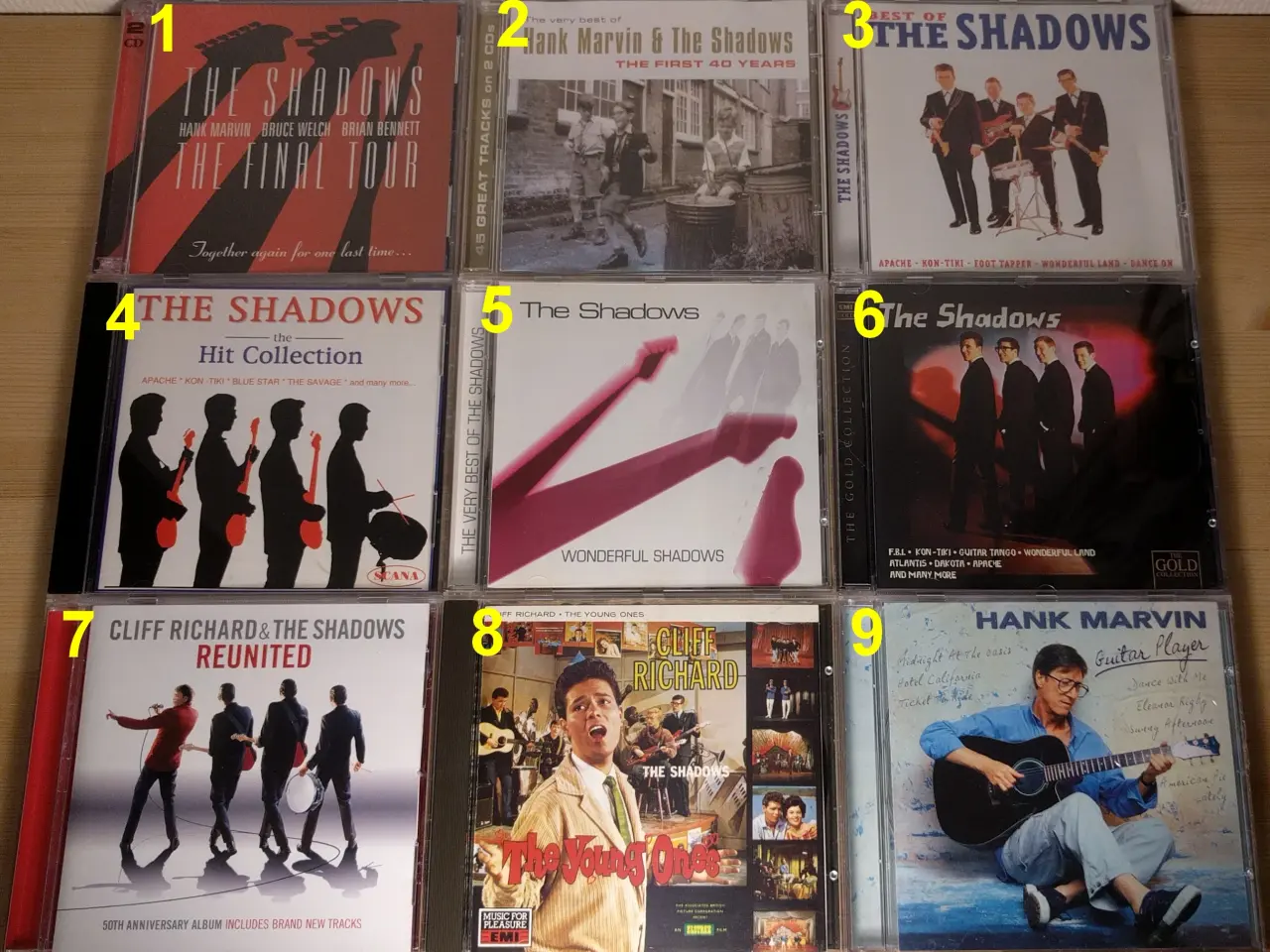 Billede 1 - The Shadows / Hank Marvin: 9 Titler