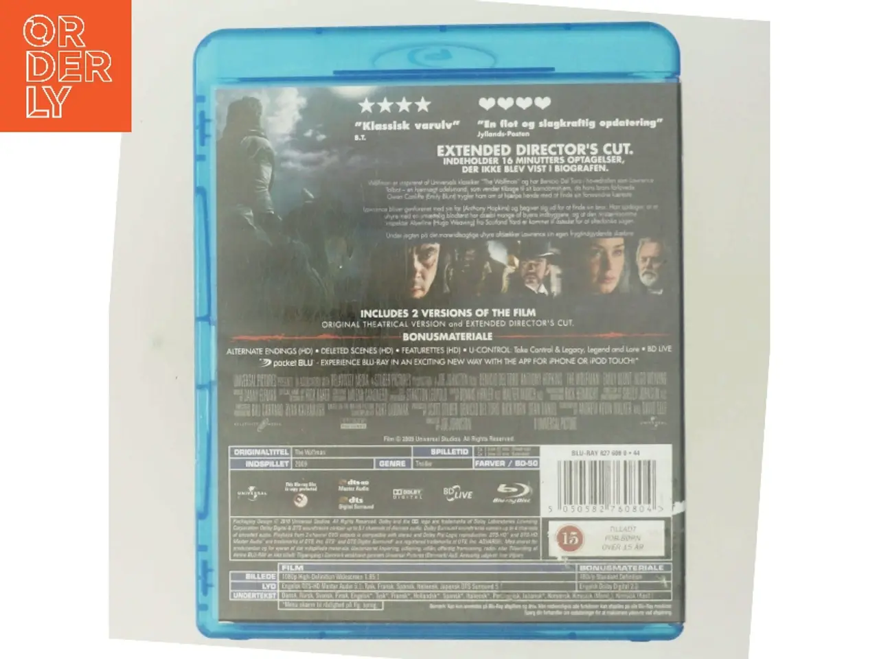 Billede 3 - The Wolfman med Benicio Del Toro (DVD)