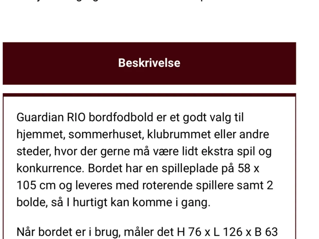 Billede 6 - Guardian fodboldbord