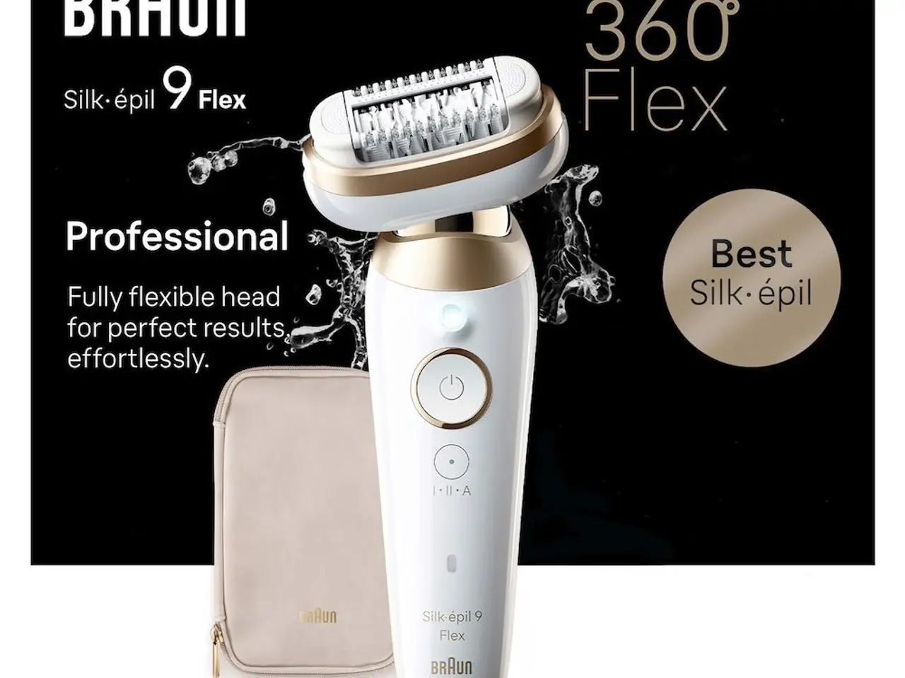 Billede 1 - Braun Silk‑épil 9 Flex SES9‑011 epilator - hvid/guld