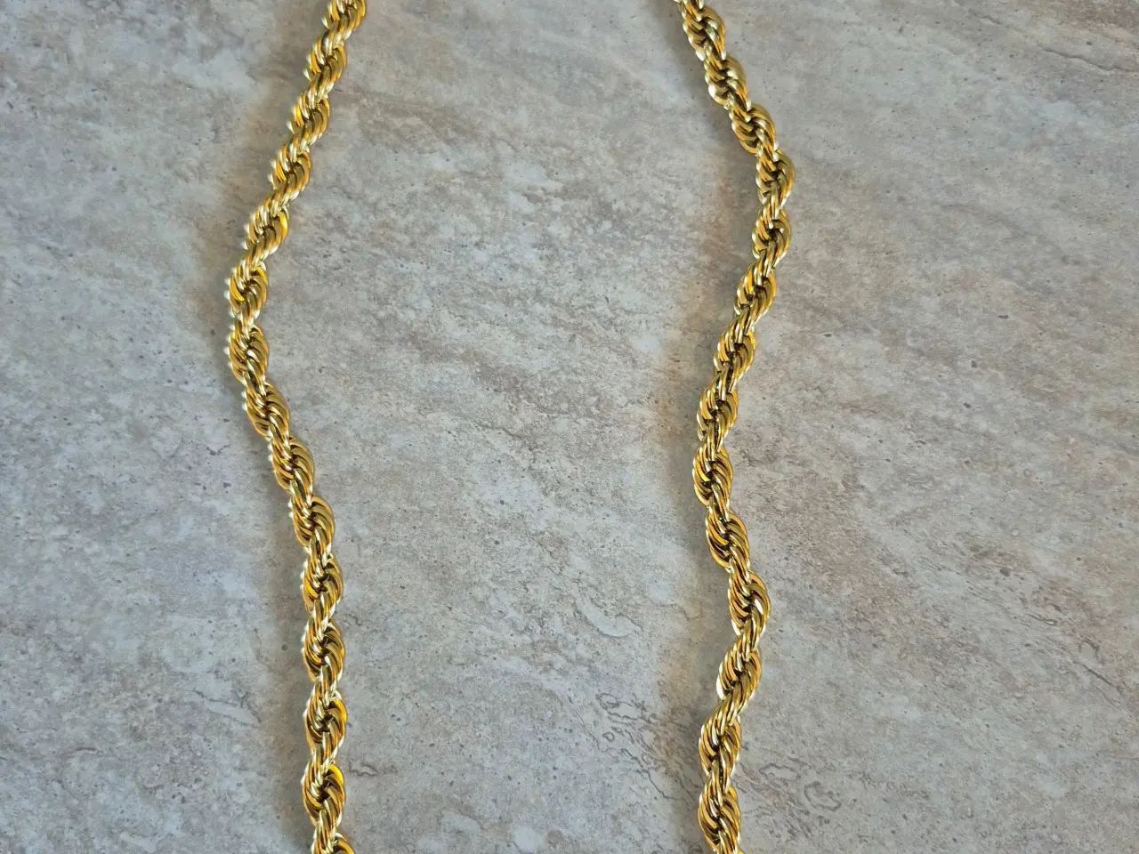 Billede 1 - 8mm goldfilled rope chain
