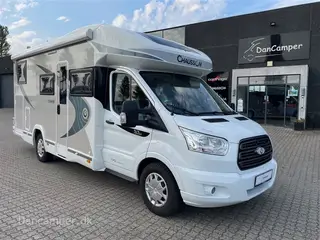 2019 - Chausson Titanium 767   Enkeltsenge, lounge-indretning, 170Hk Ford, AUT , Solceller, Frostkontrol, Inverter 2000 W ,Truma Mono Control .