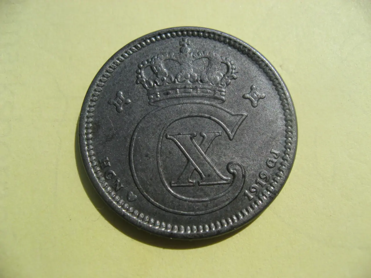 Billede 1 - Liebhavermønt. Smuk 5 øre 1919j. den gode