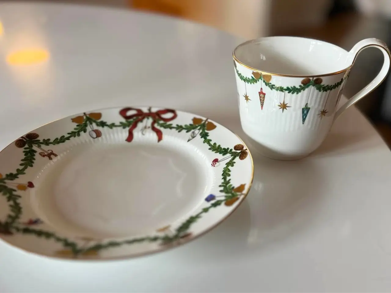 Billede 2 - Højvand Kop og Desserttallerken