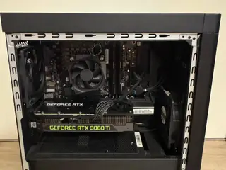 Gaming PC with monitor
