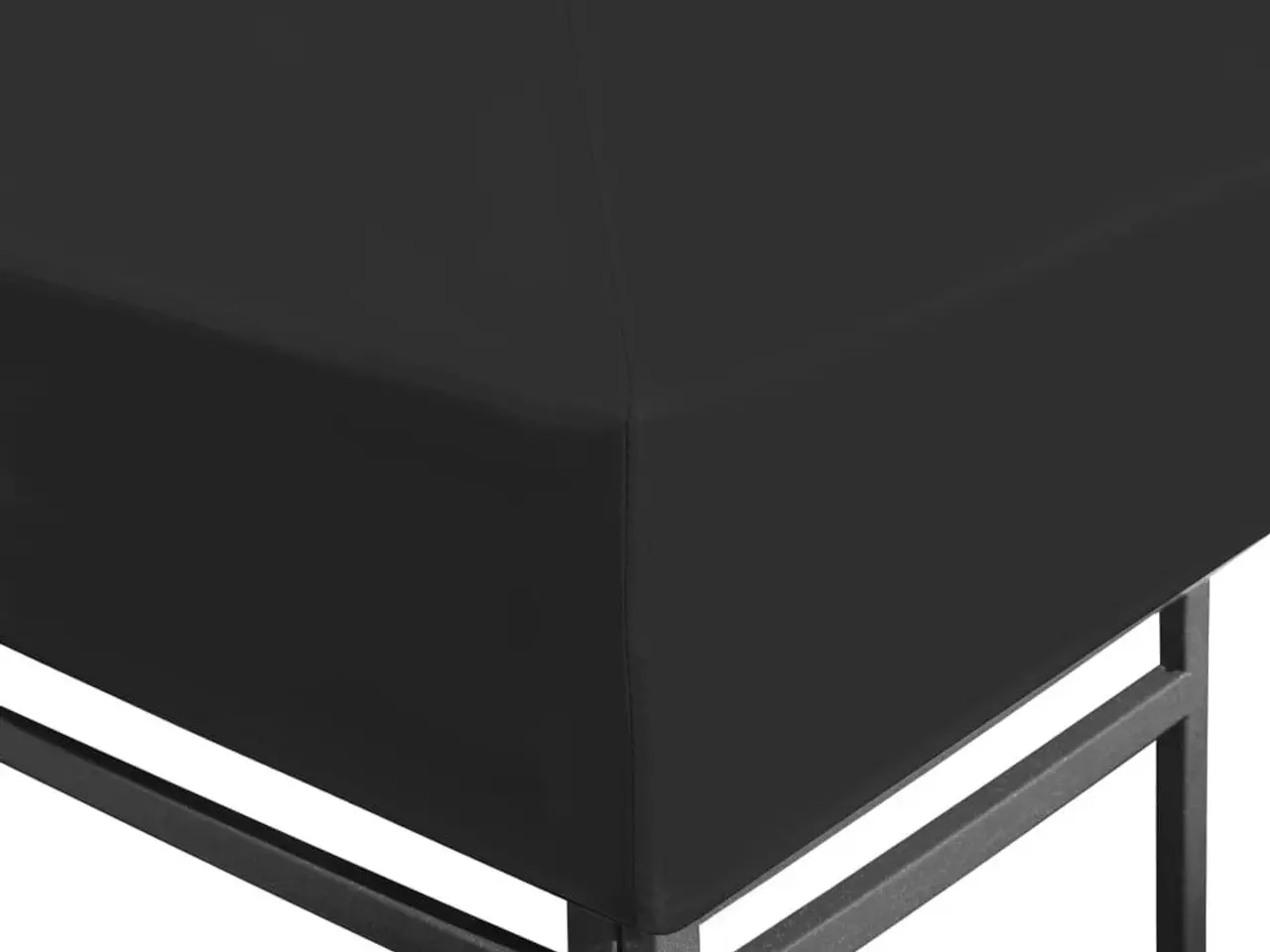 Billede 4 - Pavillontopdække 3×3 m - 270 g/m² - sort, vandafvisende