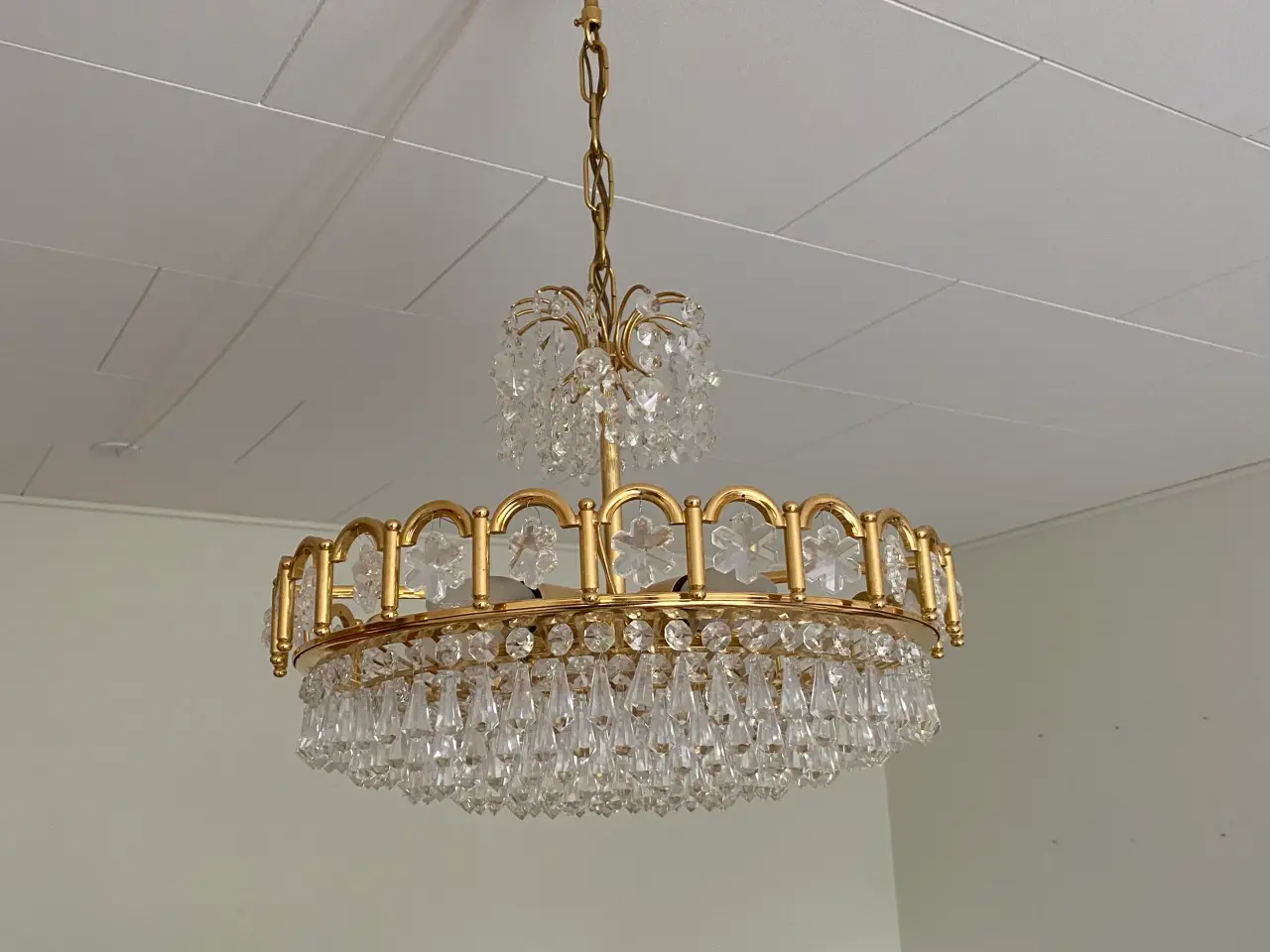 Billede 5 - Gammel prisme loftslampe.