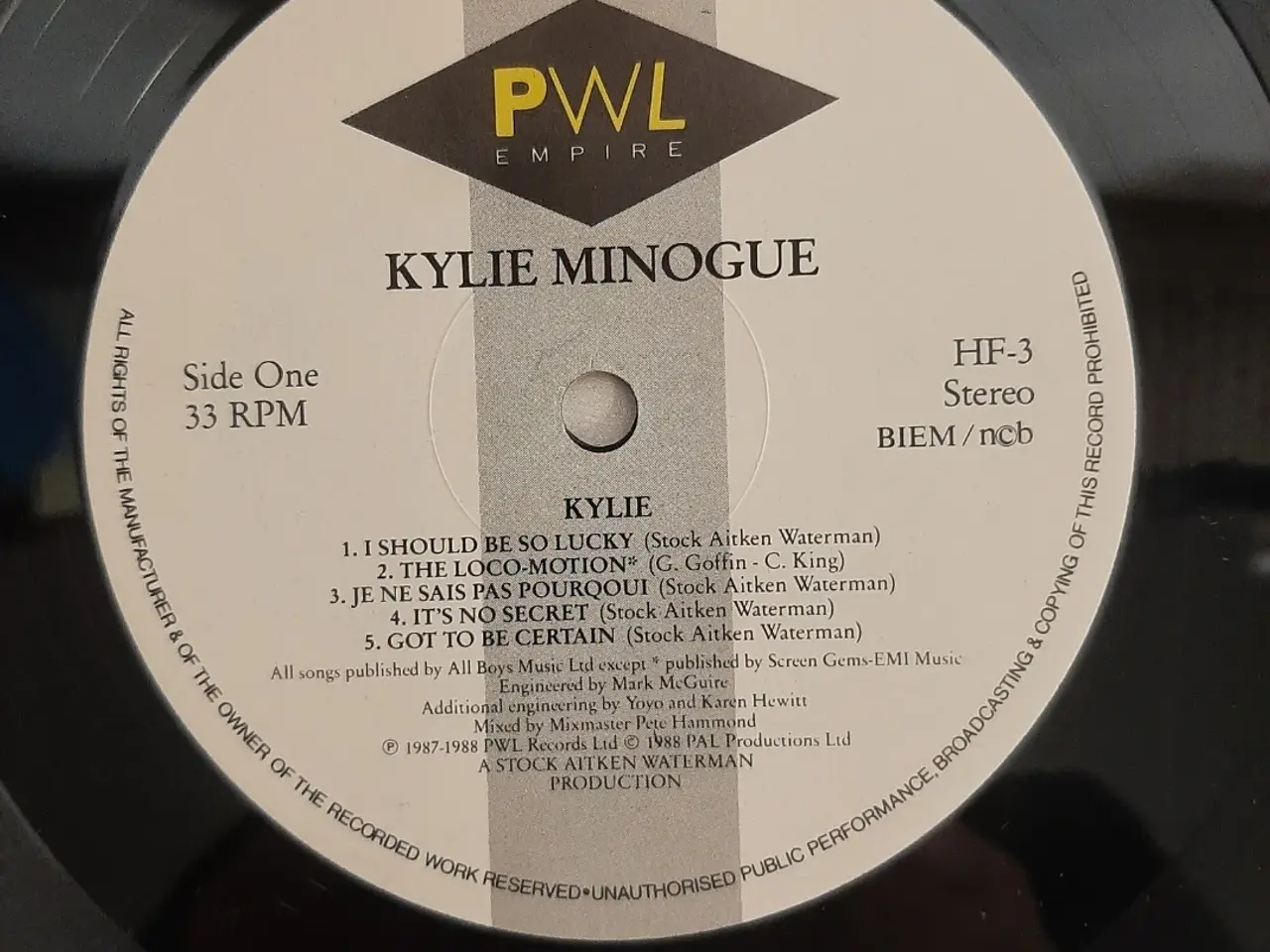 Billede 2 - KYLIE MINOGUE VINYL