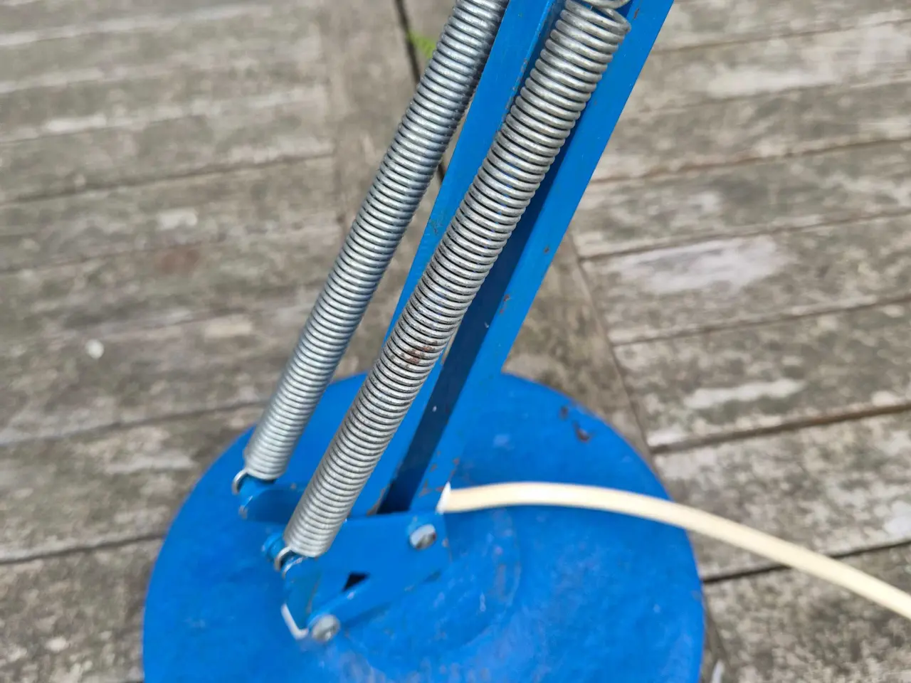 Billede 12 - Blå arkitektlampe på rund fod