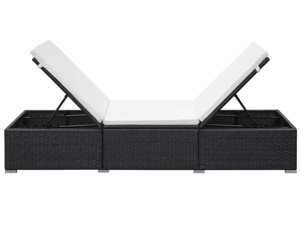 Billede 7 - Liggestole med hynder 2 stk. polyrattan sort