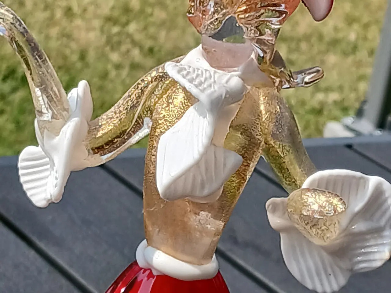 Billede 1 - Original Vintage Murano Glasfigur – Venetiansk Dan