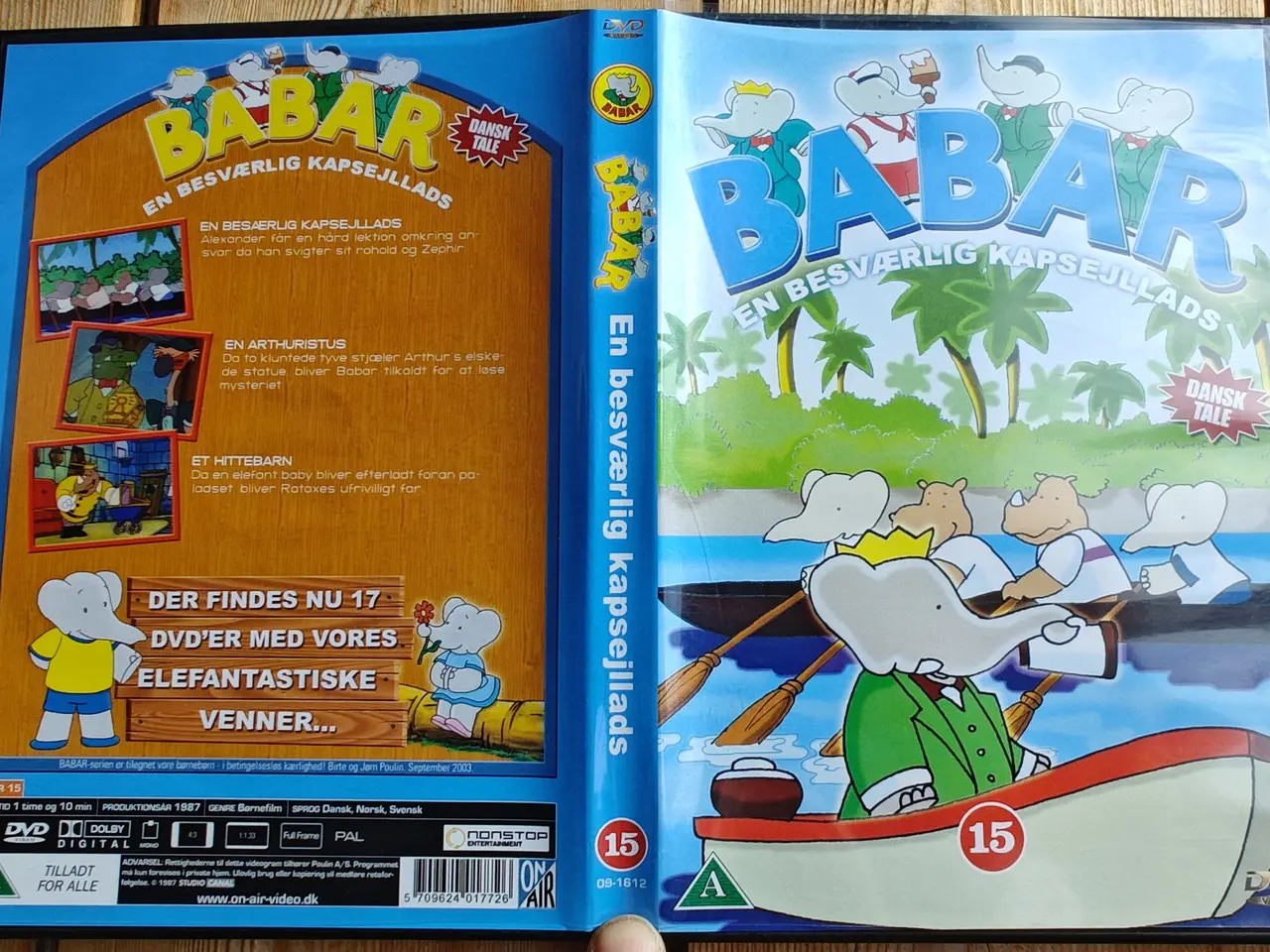 Billede 1 - Babar en besværlig kapsejllads DVD