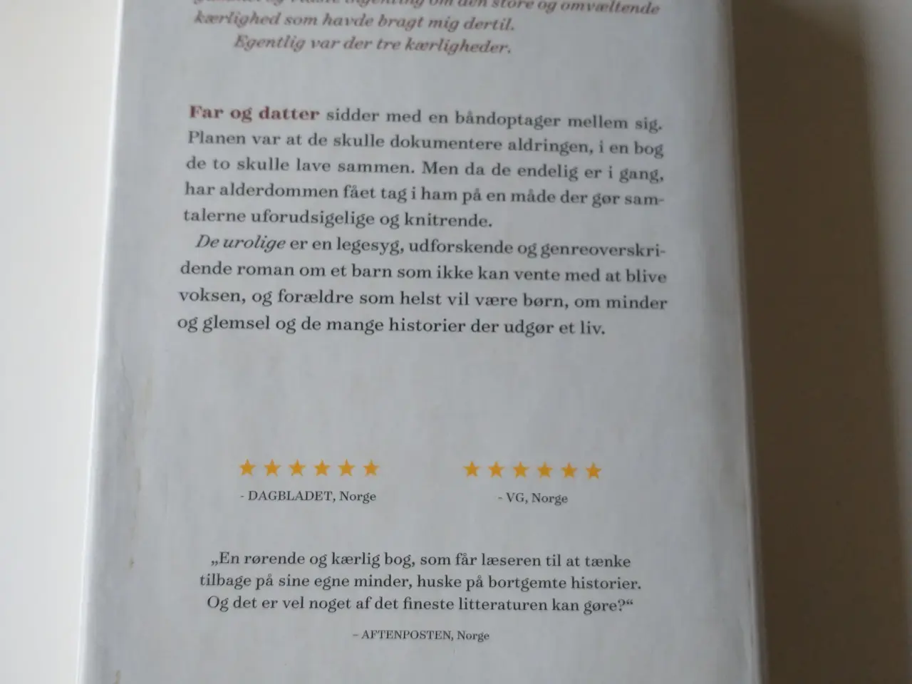 Billede 2 - De urolige. Af Linn Ullmann