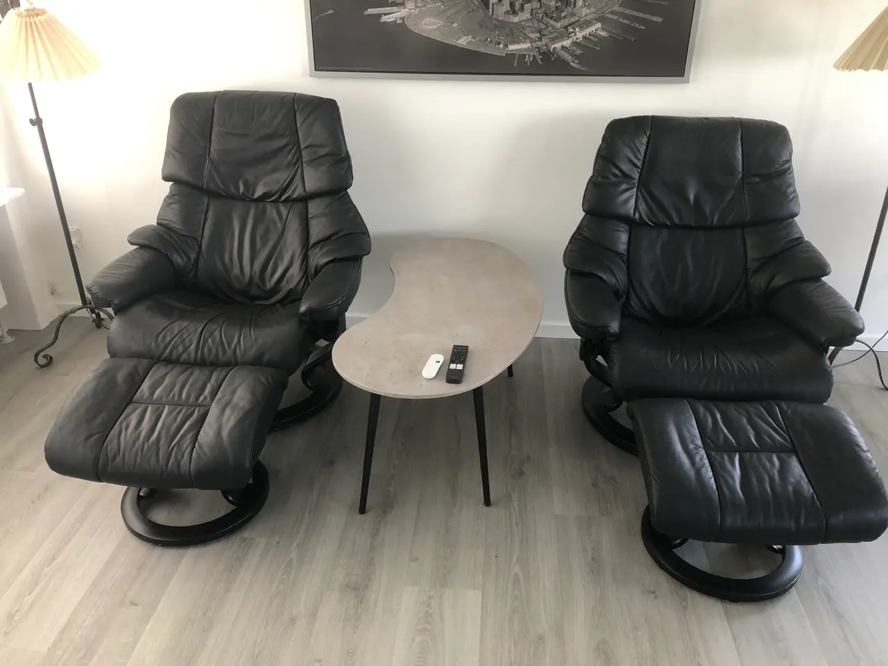 Billede 1 - Stressless stole med fodskammel 2 Stk