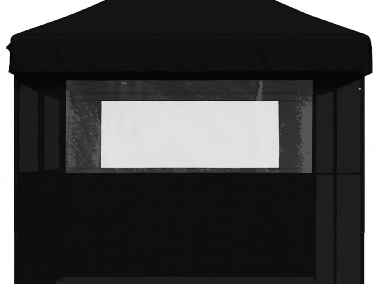 Billede 4 - Foldbart pop-up festtelt med 3 sidevægge - sort, 580 × 292 cm