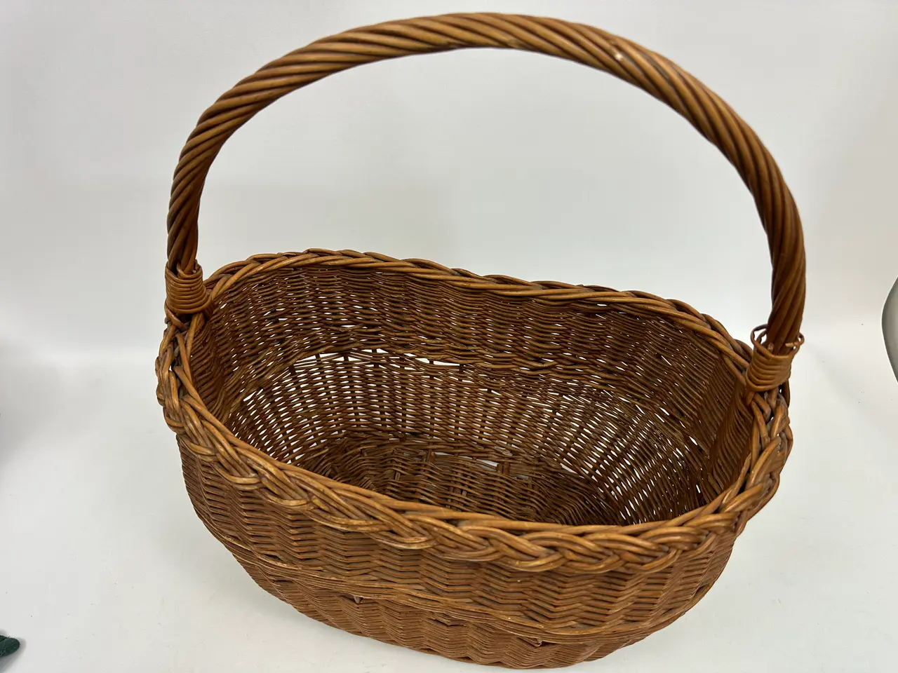 Billede 7 - Retro kurv i flet m. hank