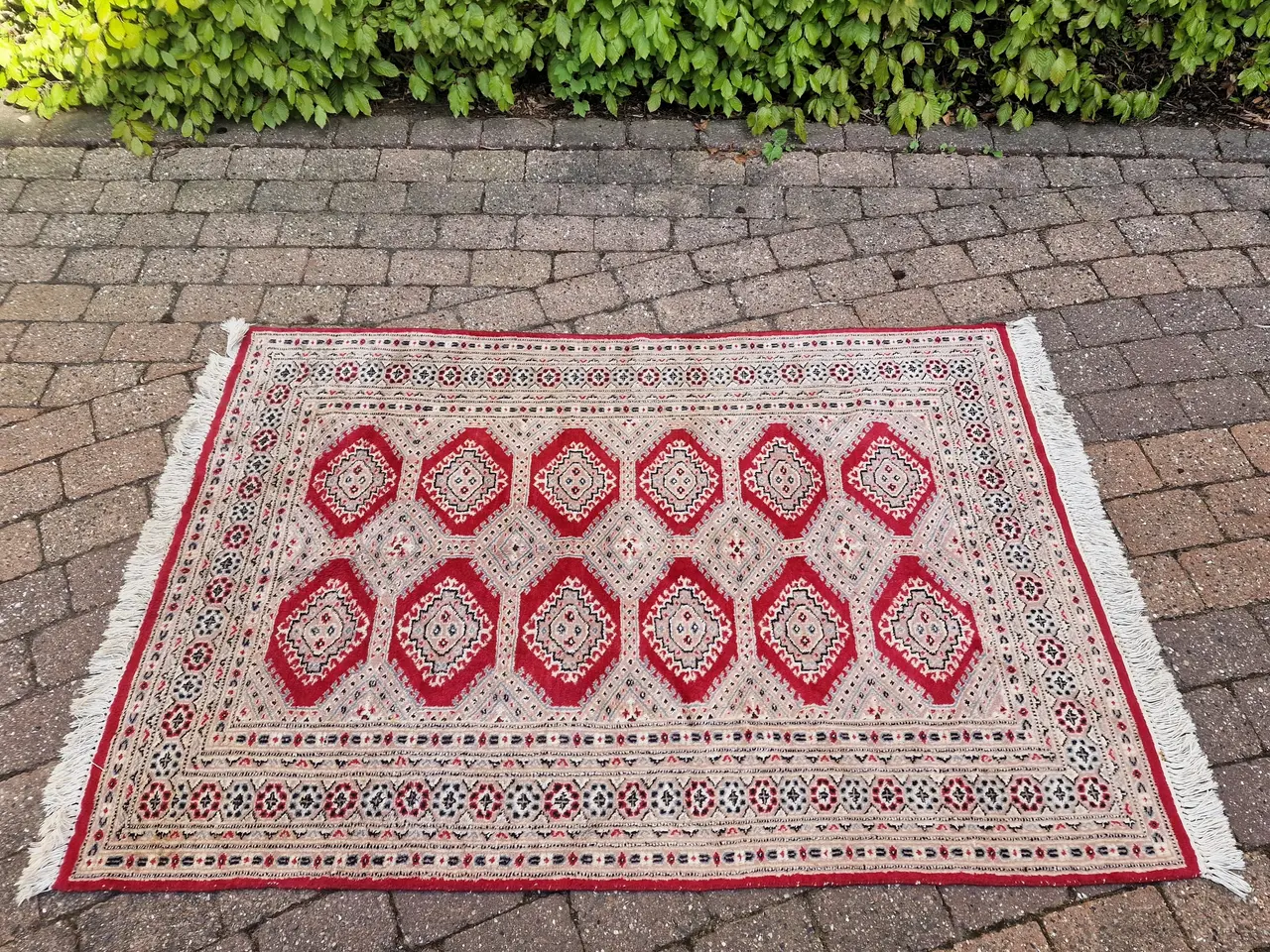 Billede 1 - Vintage håndvævet pakistansk tæppe.