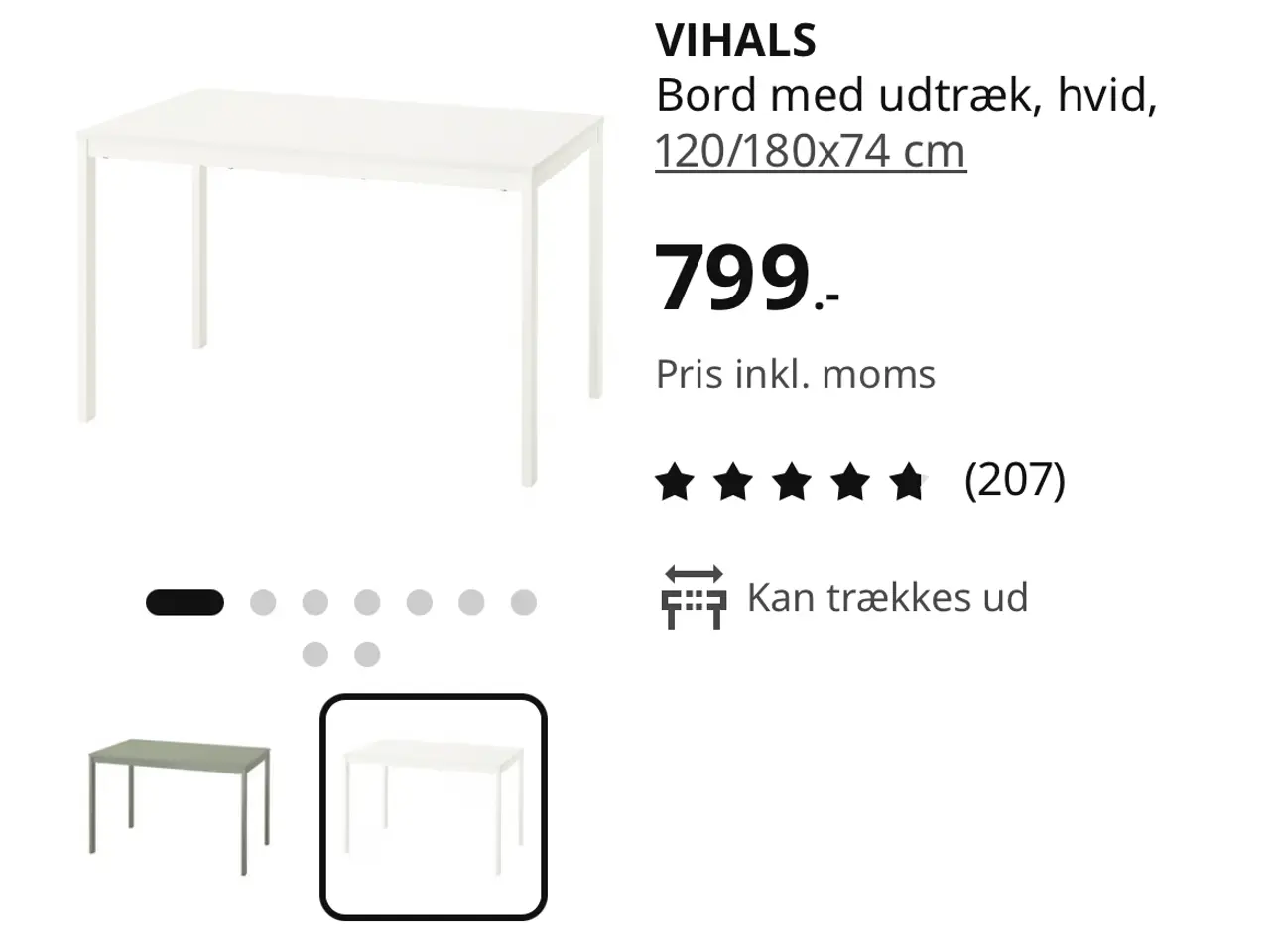Billede 3 - Spisebord fra IKEA