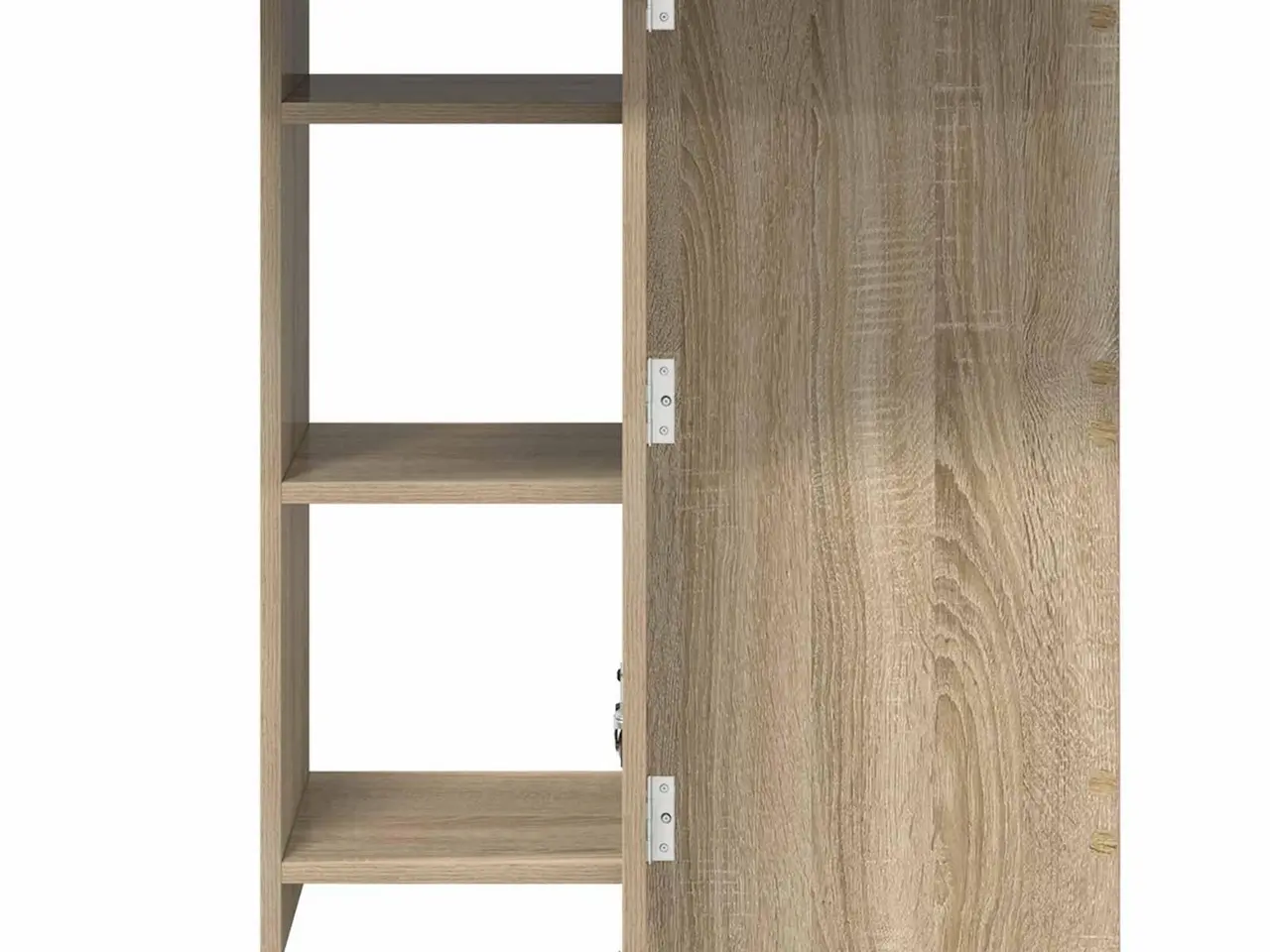 Billede 7 - Foldbart spisebord med opbevaring 115 x 70 x 75 cm - Sonoma-eg