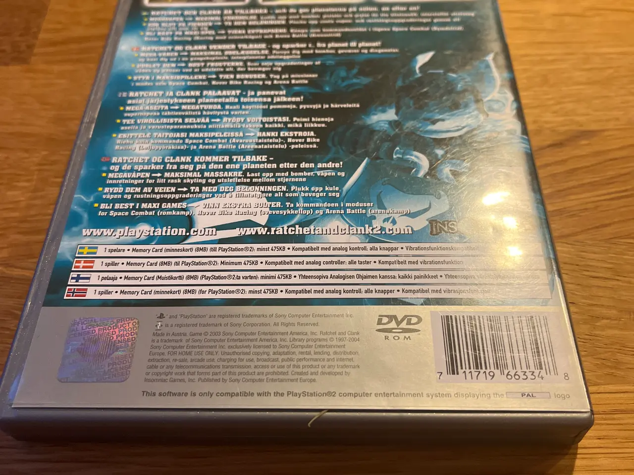 Billede 2 - Ps2 dvd spil 2003 ratchet & clank going commando