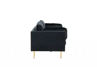 Boom 3 personers Sofa - Sort og Messing