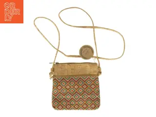 Kork Mønstret Crossbody skuldertaske NY MED PRISMÆRKE (str. 18 x 17 cm)