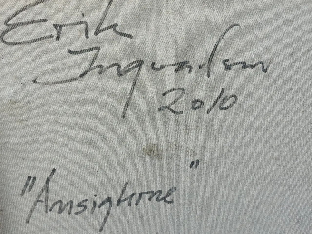 Billede 2 - Maleri af Erik Ingvardson "Ansigterne"