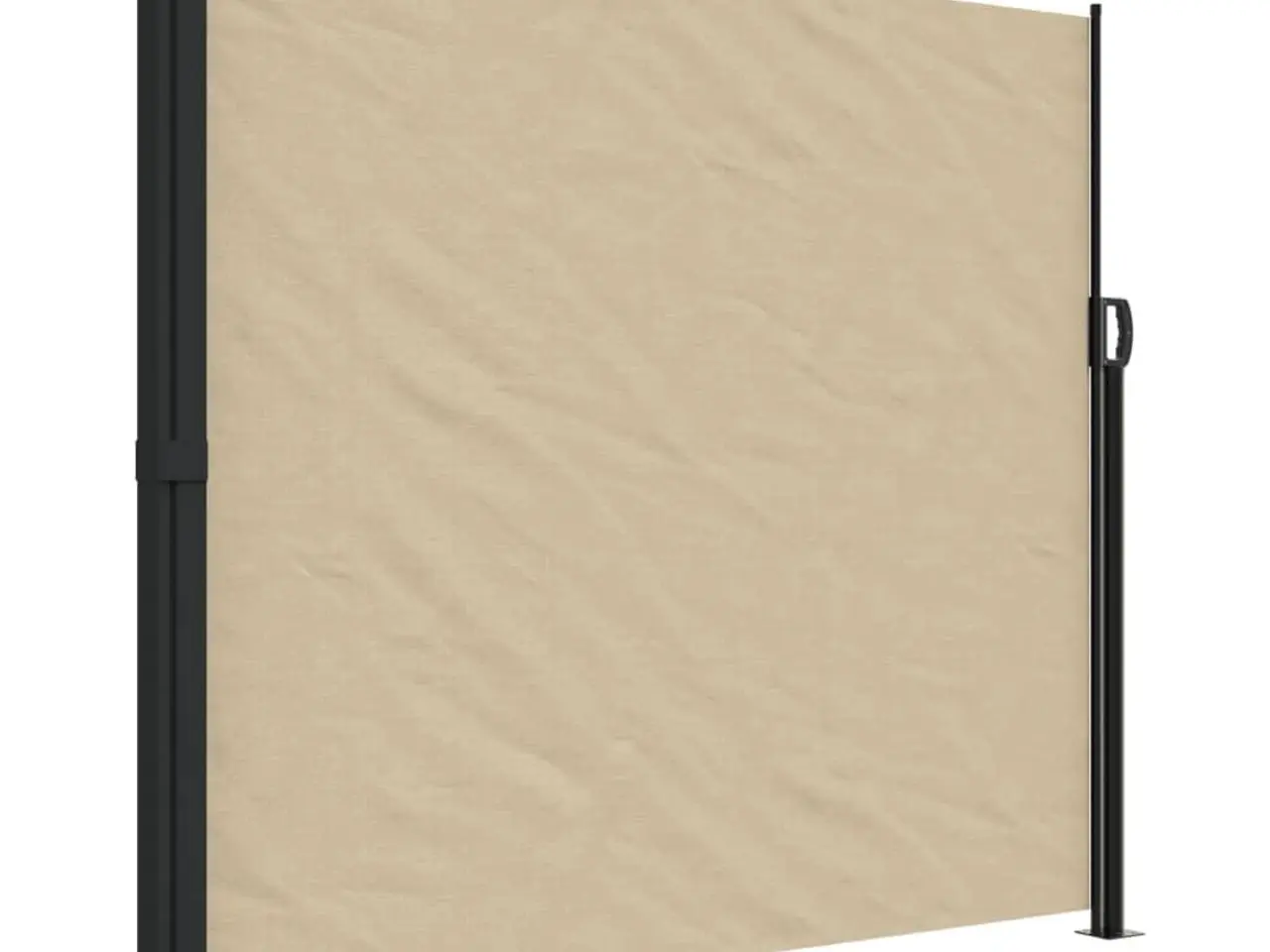 Billede 2 - Sammenrullelig sidemarkise 180x500 cm beige