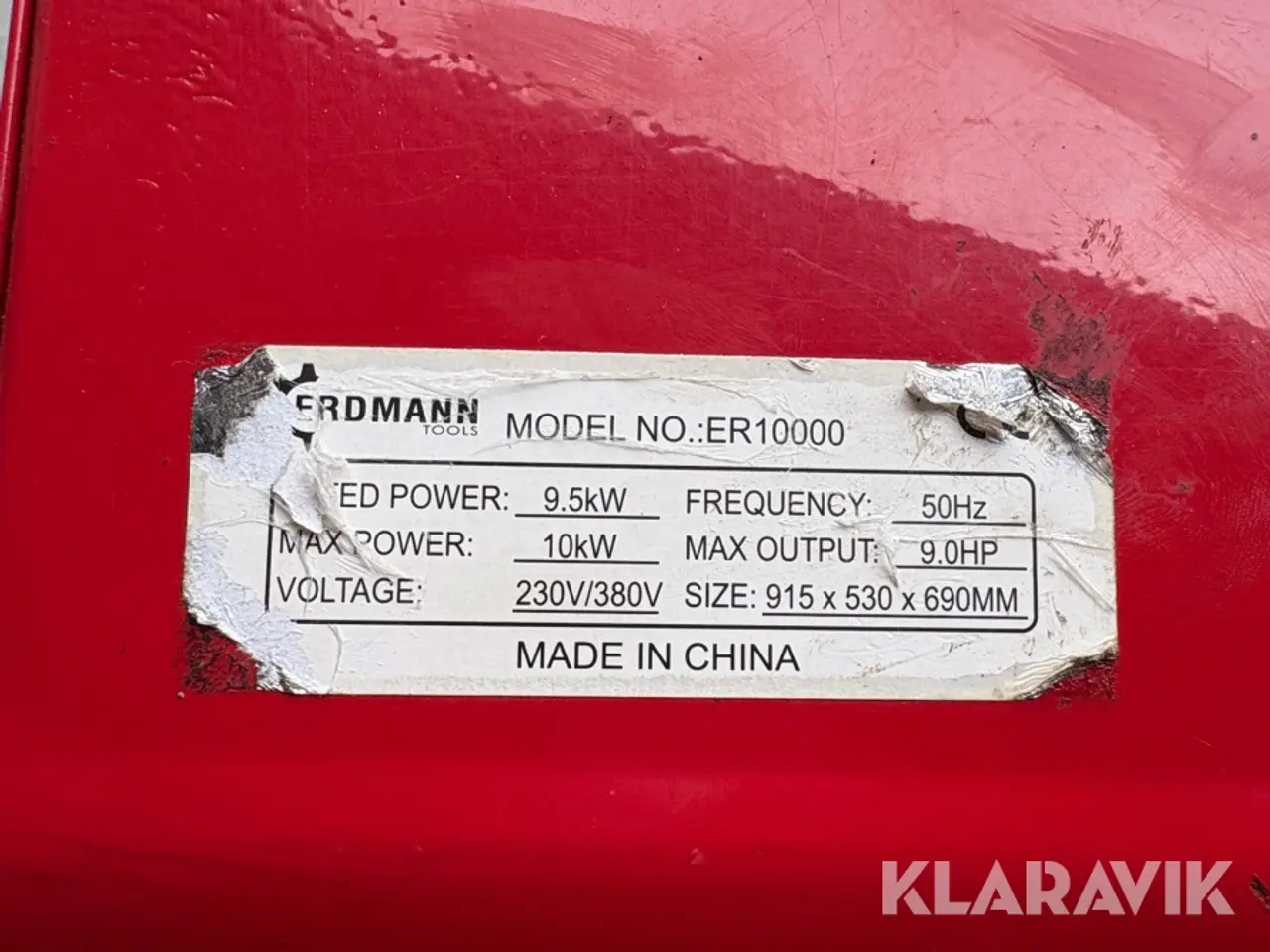 Billede 11 - Generator Erdmann Tools ER10000