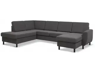 Thomas højrevendt hjørnesofa med chaiselong- mørkegrå