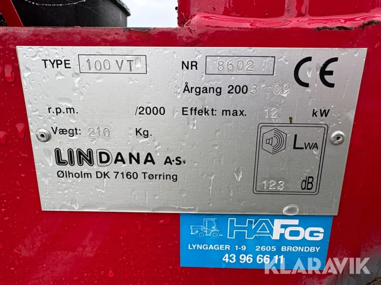 Billede 12 - Flishugger Lindana TP100VT - vanguard benzinmotor