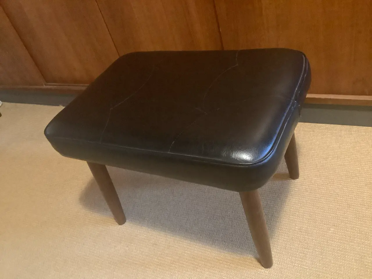 Billede 4 - Retro interiør, fodskammel med teak ben