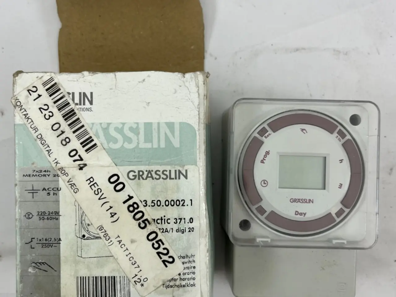 Billede 1 - Grässlin MIL72A/1-DIGI20 Digital Timer 230V 20 DIN