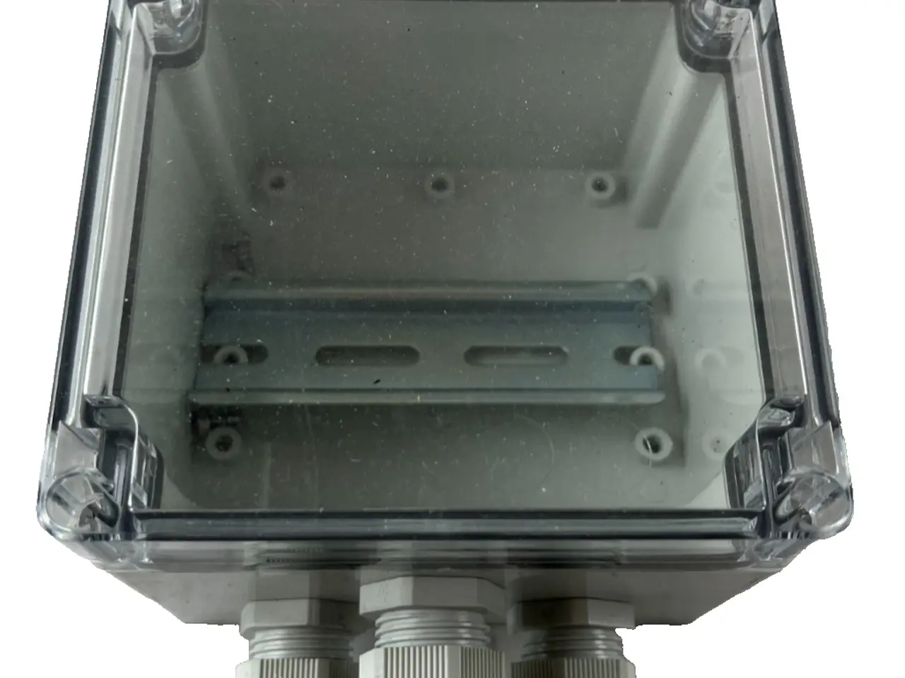 Billede 1 - Junction Box 110x90mm Clear Lid 3x kabel Glands