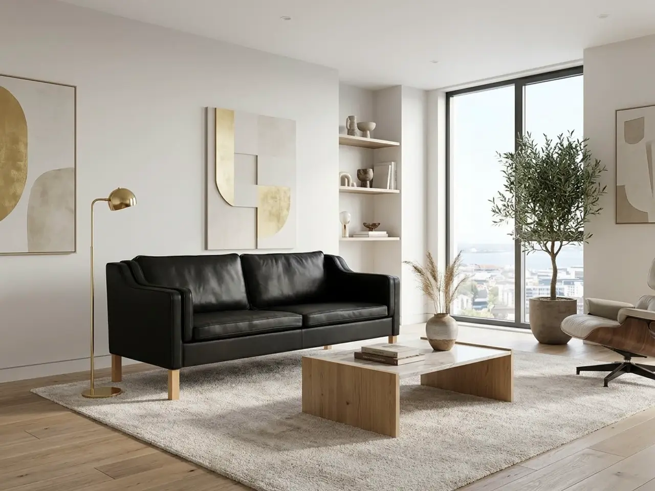 Billede 1 - Designer Mogens Hansen 2,5 Pers.Sofa sort premium 