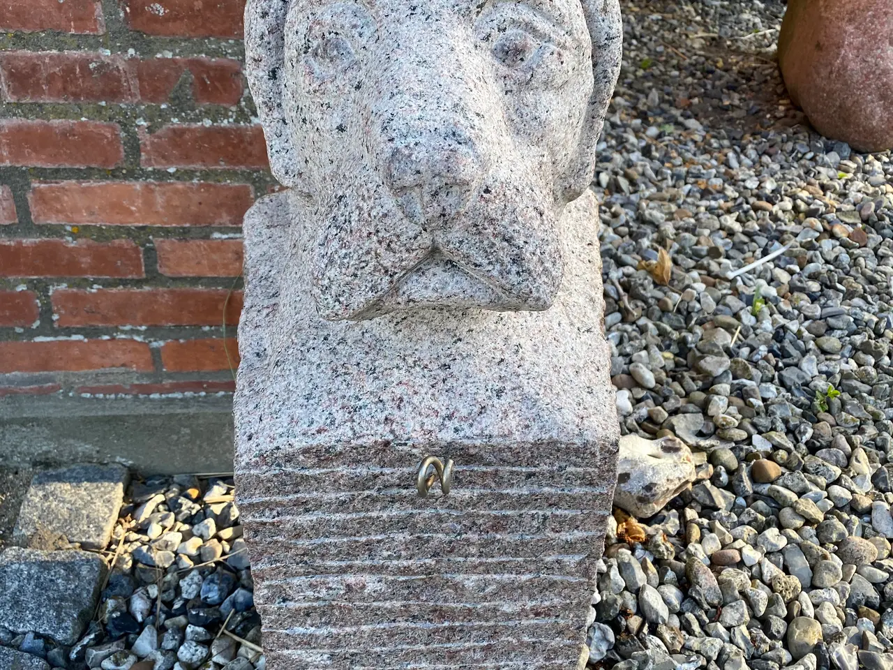 Billede 3 - Granithund med rustfri krog.