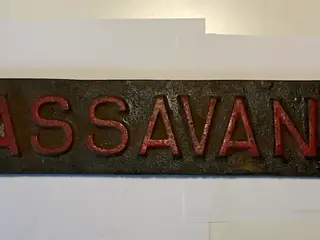 Originalt tysk lokomotivskilt