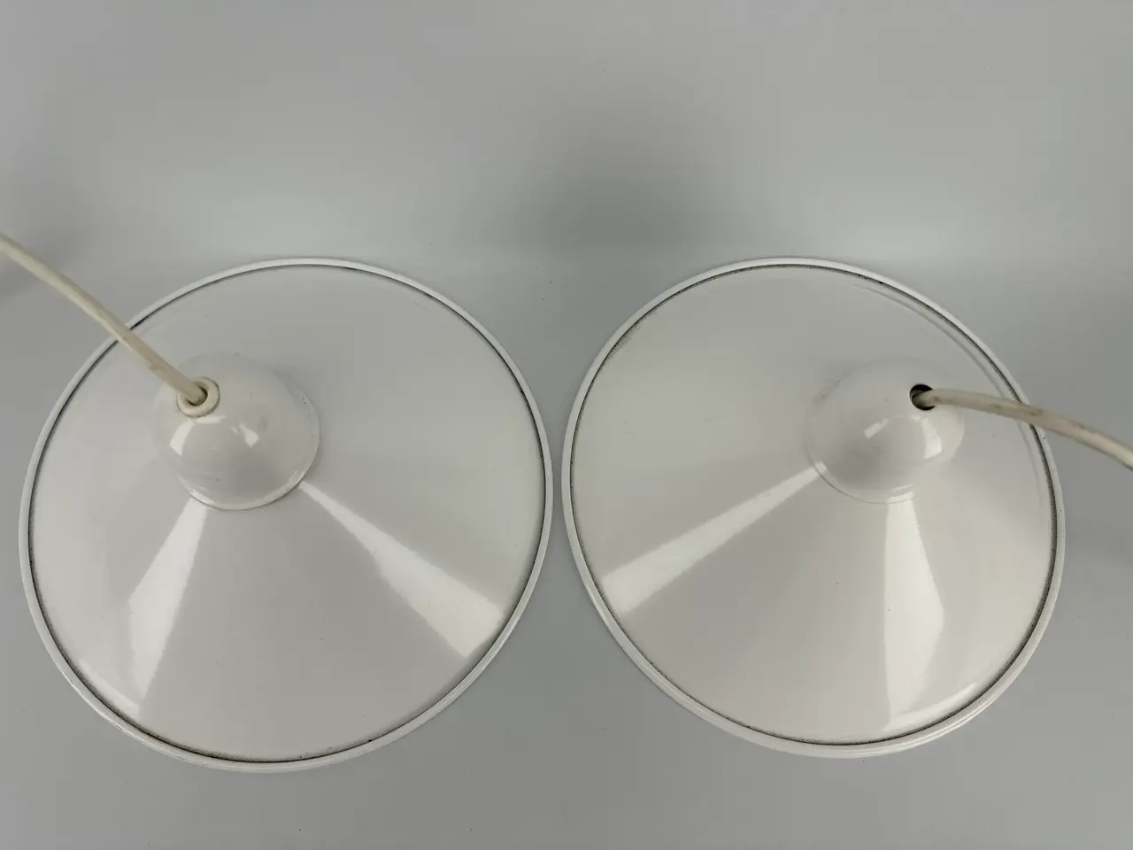 Billede 4 - 2 stk. hvide retro pendler, HORN (9132)