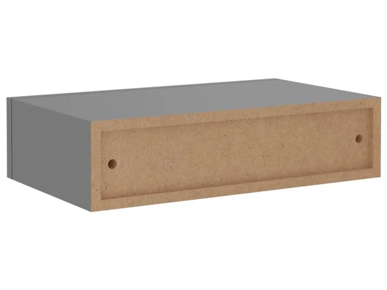 Billede 7 - Væghylde med skuffe 40x23,5x10 cm MDF grå